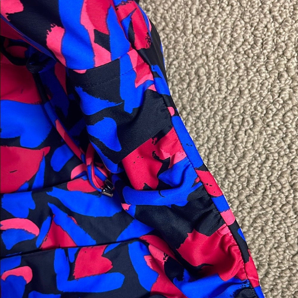 Aqua Green One Piece Swimsuit in Blue and Red with Dynamic Pattern - Picture 7 of 11
